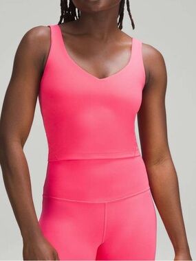 Lululemon Lip Gloss Pink Align Tank Size 6